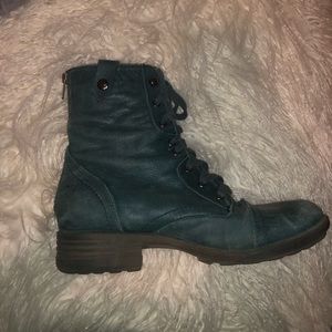 Cobb Hill blue combat boots